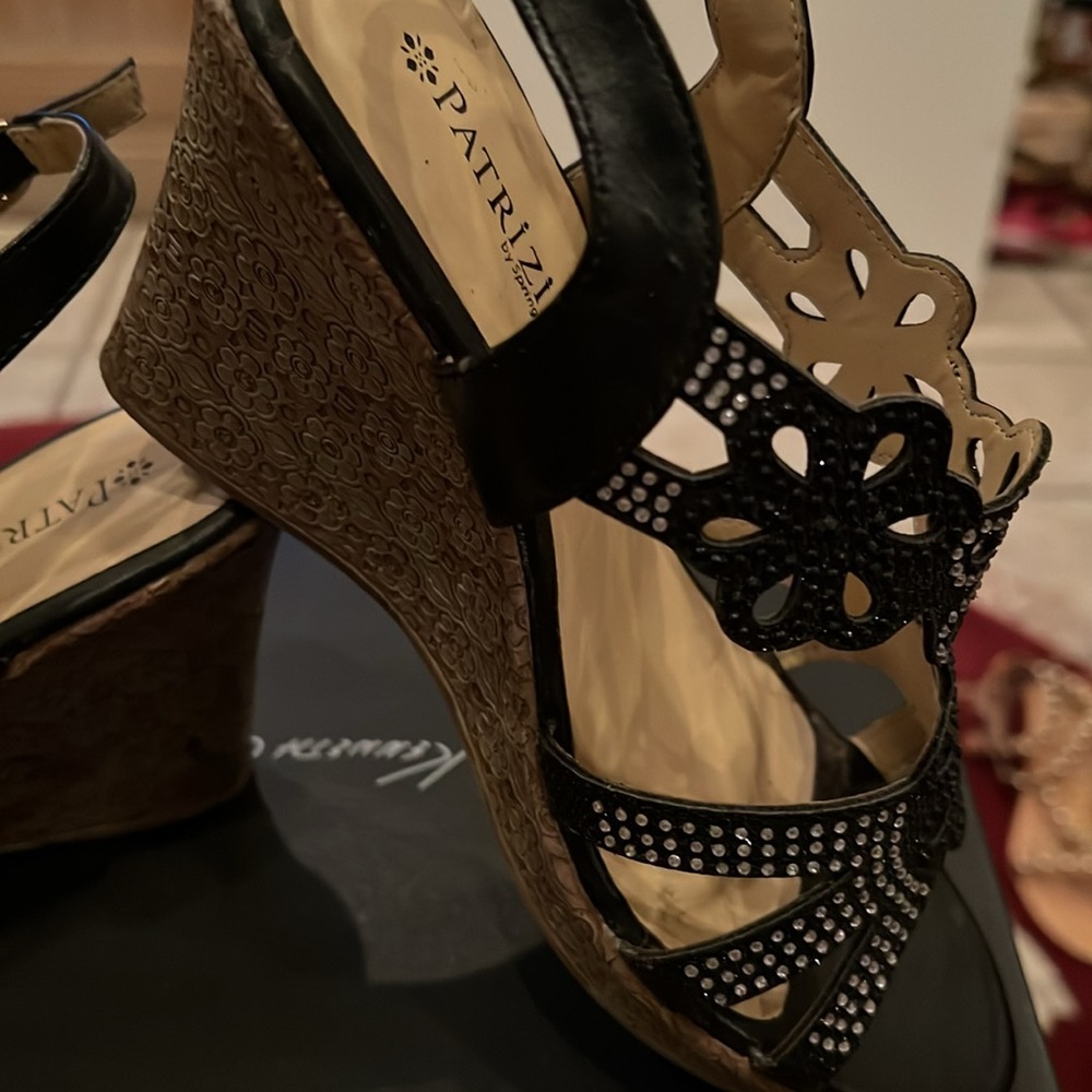 Patrizia Derna Sandals in Black Crystal Sz38 NEW - Picture 5 of 14